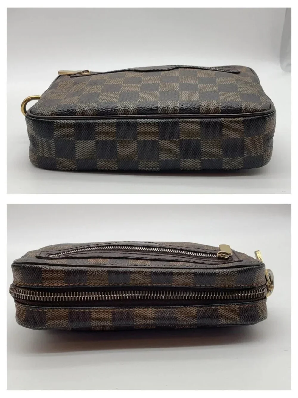 Authentic Louis Vuitton Pochette Billet Macao Damier Ebene Clutch Wristlet - Picture 6 of 16